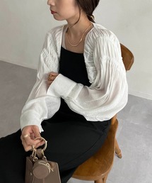 CAPRICIEUX LE'MAGE | シャーリングボレロカーディガン(シャツ/ブラウス)