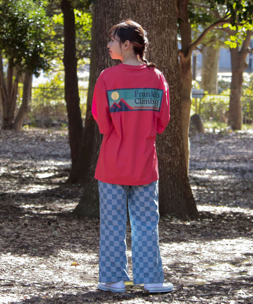 Franklin Climbing（フランクリンクライミング）の「【Franklin Climbing/フランクリンクライミング】ボックスロゴ バックプリントTシャツ（Tシャツ/カットソー・メンズ・オフホワイト/ブラック/ターコイズブルー/マスタード/レッド・SMALL/MEDIUM/LARGE）」の12枚目の写真