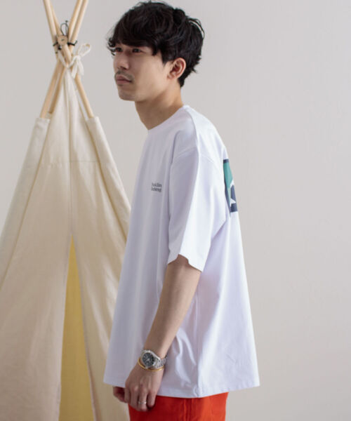 Franklin Climbing（フランクリンクライミング）の「【Franklin Climbing/フランクリンクライミング】ボックスロゴ バックプリントTシャツ（Tシャツ/カットソー・メンズ・オフホワイト/ブラック/ターコイズブルー/マスタード/レッド・SMALL/MEDIUM/LARGE）」の15枚目の写真