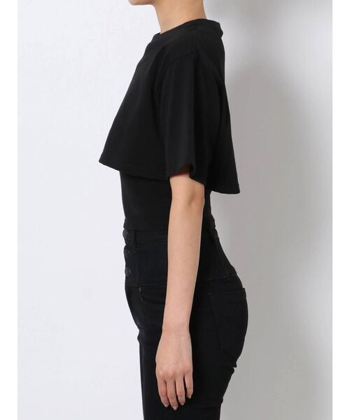 EMODA（エモダ）の「レイヤードハーフトップ（Tシャツ/カットソー・レディース・ホワイト/ブラック/イエロー/グリーン・FREE）」の20枚目の写真