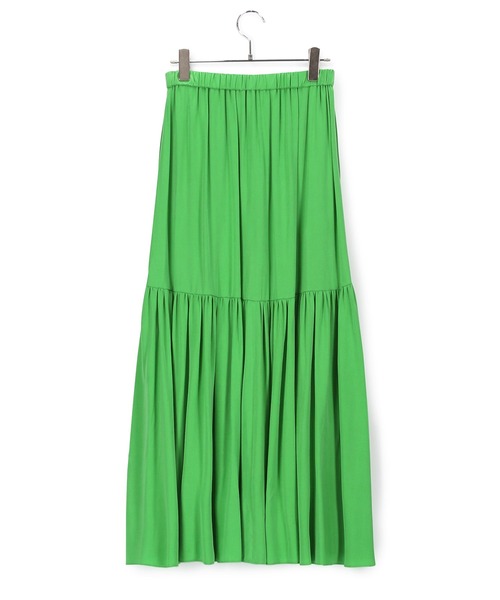 ADAM ET ROPE'（アダムエロペ）の「ラウンド切り替えティアードスカート（スカート・レディース・グリーン/ブラック系その他/ホワイト系その他5・FREE）」の8枚目の写真