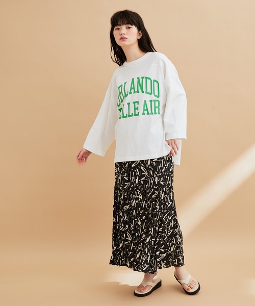 ADAM ET ROPE'（アダムエロペ）の「ラウンド切り替えティアードスカート（スカート・レディース・グリーン/ブラック系その他/ホワイト系その他5・FREE）」の18枚目の写真