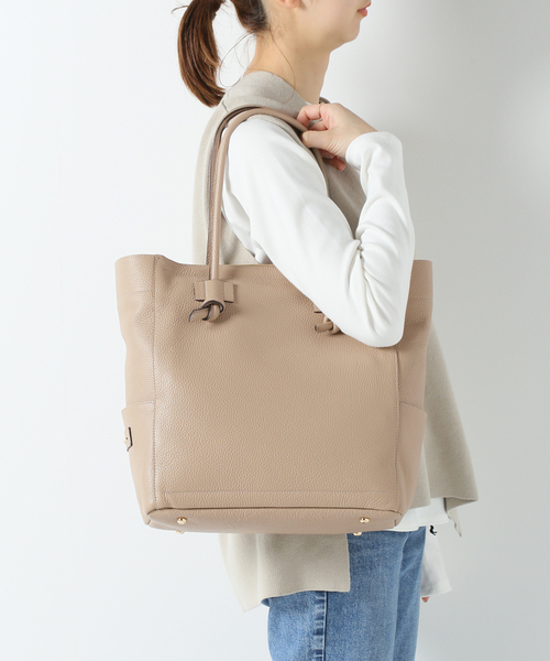 IENA(イエナ)の「【GIANNI NOTARO/ジャノニ ノターロ】レザートートBAG(トートバッグ・レディース・ブラック/ベージュ・FREE)」の20枚目の写真
