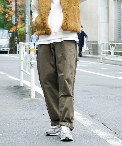 Wrangler(ラングラー)の「【WRANGLER/ラングラー】カラーペインターパンツ ワイドシルエット(その他パンツ・メンズ・ブラック/ダークグリーン/グレー/ブルー系その他/ブルー/ホワイト/グリーン/イエロー/パープル/オレンジ/マスタード・SMALL/LARGE/X-LARGE/MEDIUM)」の5枚目の写真