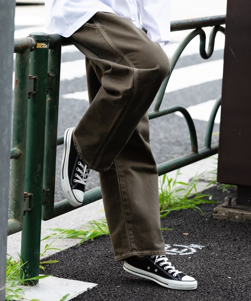 Wrangler(ラングラー)の「【WRANGLER/ラングラー】カラーペインターパンツ ワイドシルエット(その他パンツ・メンズ・ブラック/ダークグリーン/グレー/ブルー系その他/ブルー/ホワイト/グリーン/イエロー/パープル/オレンジ/マスタード・SMALL/LARGE/X-LARGE/MEDIUM)」の12枚目の写真