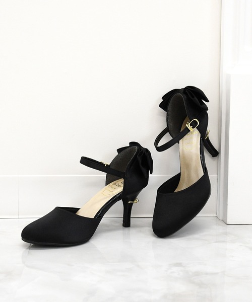 NOFALL(ノーフォール)の「バックリボンセパレートラウンドトゥパンプス(パンプス・レディース・ブラック系その他/ピンク系その他/シルバー系その他/ゴールド系その他・LL/3L/SS/S/M/L)」の2枚目の写真