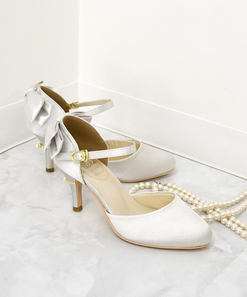 NOFALL(ノーフォール)の「バックリボンセパレートラウンドトゥパンプス(パンプス・レディース・ブラック系その他/ピンク系その他/シルバー系その他/ゴールド系その他・LL/3L/SS/S/M/L)」の3枚目の写真