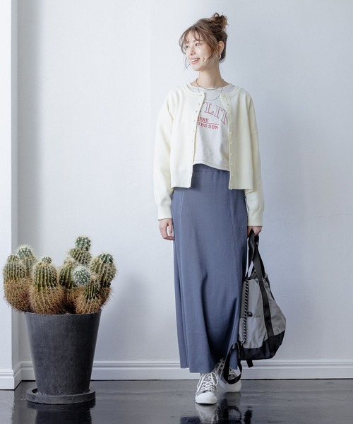 BAYFLOW（ベイフロー）の「ロゴシシュウショートプルオーバー（スウェット・レディース・ピンク/アイボリー/チャコール・FREE）」の17枚目の写真