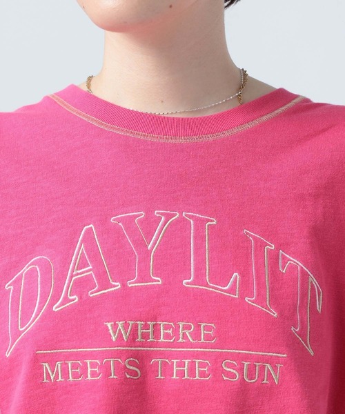 BAYFLOW（ベイフロー）の「ロゴシシュウショートプルオーバー（スウェット・レディース・ピンク/アイボリー/チャコール・FREE）」の21枚目の写真