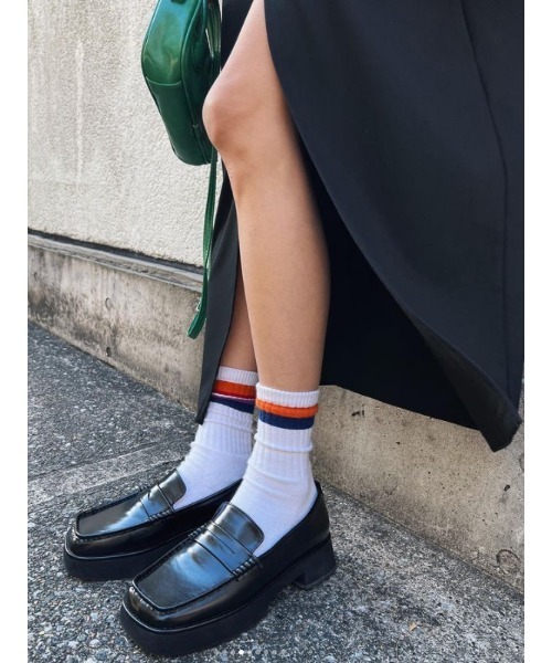 AMAIL(アマイル)の「Over slit long skirt(スカート・レディース・ブラック/ベージュ・FREE)」の19枚目の写真