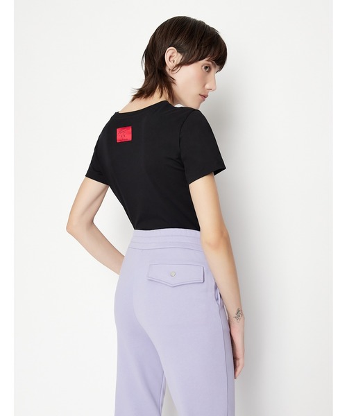 ARMANI EXCHANGE（アルマーニエクスチェンジ）の「【A|X アルマーニ エクスチェンジ】半袖クルーネックTシャツ/REGULAR（Tシャツ/カットソー・レディース・ホワイト/ブラック・MEDIUM/X-SMALL/SMALL/LARGE）」の9枚目の写真
