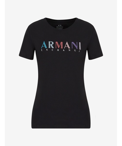 ARMANI EXCHANGE（アルマーニエクスチェンジ）の「【A|X アルマーニ エクスチェンジ】半袖クルーネックTシャツ/REGULAR（Tシャツ/カットソー・レディース・ホワイト/ブラック・MEDIUM/X-SMALL/SMALL/LARGE）」の6枚目の写真