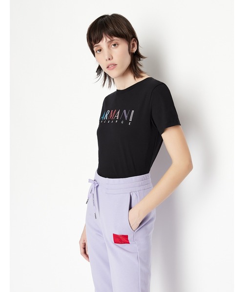 ARMANI EXCHANGE（アルマーニエクスチェンジ）の「【A|X アルマーニ エクスチェンジ】半袖クルーネックTシャツ/REGULAR（Tシャツ/カットソー・レディース・ホワイト/ブラック・MEDIUM/X-SMALL/SMALL/LARGE）」の10枚目の写真