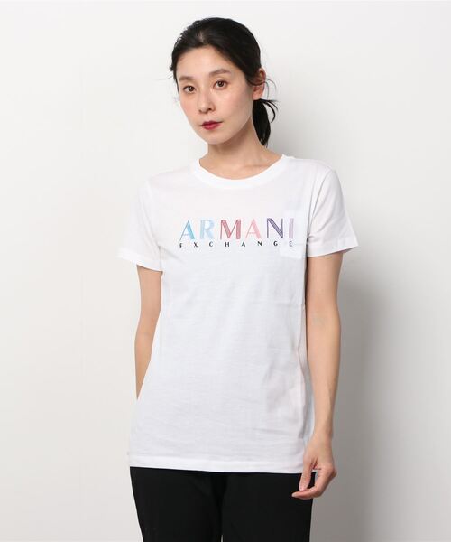 ARMANI EXCHANGE（アルマーニエクスチェンジ）の「【A|X アルマーニ エクスチェンジ】半袖クルーネックTシャツ/REGULAR（Tシャツ/カットソー・レディース・ホワイト/ブラック・MEDIUM/X-SMALL/SMALL/LARGE）」の11枚目の写真