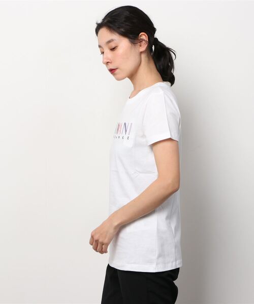 ARMANI EXCHANGE（アルマーニエクスチェンジ）の「【A|X アルマーニ エクスチェンジ】半袖クルーネックTシャツ/REGULAR（Tシャツ/カットソー・レディース・ホワイト/ブラック・MEDIUM/X-SMALL/SMALL/LARGE）」の12枚目の写真
