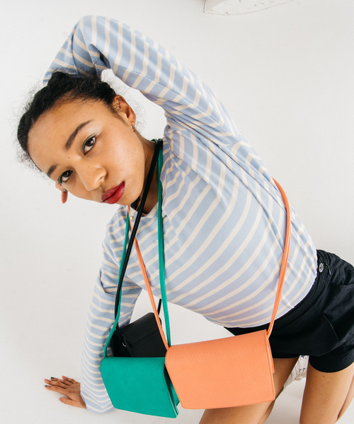 GIMME GIMME（ギミーギミー）の「【GIMME GIMME】Border cutsew gimw22s006（Tシャツ/カットソー・レディース・ピンク/ブルー・FREE）」の9枚目の写真