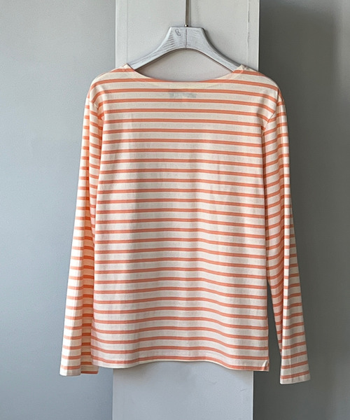 GIMME GIMME（ギミーギミー）の「【GIMME GIMME】Border cutsew gimw22s006（Tシャツ/カットソー・レディース・ピンク/ブルー・FREE）」の14枚目の写真