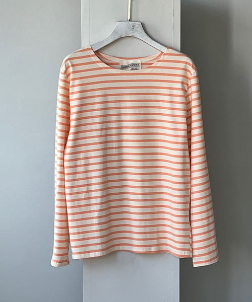 GIMME GIMME（ギミーギミー）の「【GIMME GIMME】Border cutsew gimw22s006（Tシャツ/カットソー・レディース・ピンク/ブルー・FREE）」の22枚目の写真