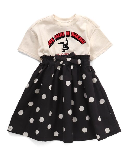 BREEZE（ブリーズ）の「/アニマルカレッジドッキングワンピース（ワンピース・キッズ・ブラック/ピンク・140/80/90/130/110/100/120）」の2枚目の写真