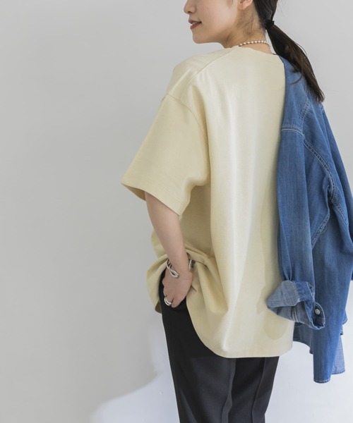 Champion（チャンピオン）の「『別注』Champion×URBAN RESEARCH　ワイドTシャツ（Tシャツ/カットソー・レディース・パープル系その他/イエロー系その他/ピンク系その他・FREE）」の7枚目の写真