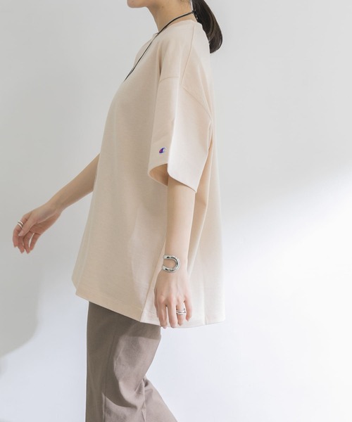 Champion（チャンピオン）の「『別注』Champion×URBAN RESEARCH　ワイドTシャツ（Tシャツ/カットソー・レディース・パープル系その他/イエロー系その他/ピンク系その他・FREE）」の11枚目の写真