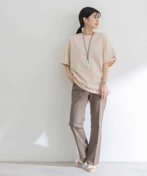 Champion（チャンピオン）の「『別注』Champion×URBAN RESEARCH　ワイドTシャツ（Tシャツ/カットソー・レディース・パープル系その他/イエロー系その他/ピンク系その他・FREE）」の14枚目の写真