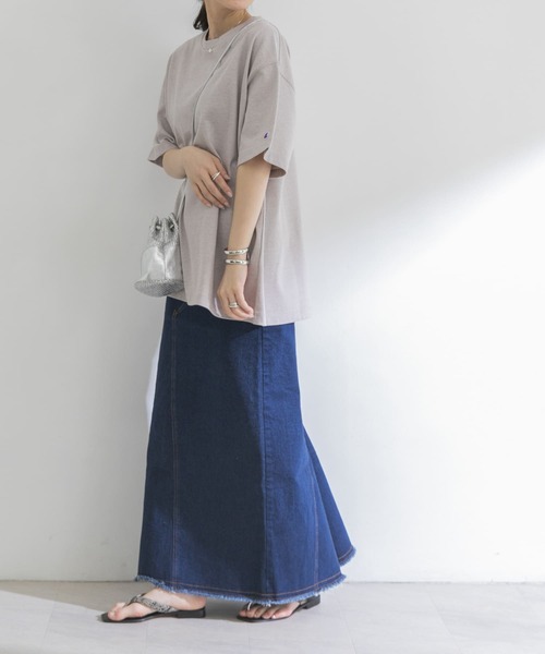 Champion（チャンピオン）の「『別注』Champion×URBAN RESEARCH　ワイドTシャツ（Tシャツ/カットソー・レディース・パープル系その他/イエロー系その他/ピンク系その他・FREE）」の18枚目の写真