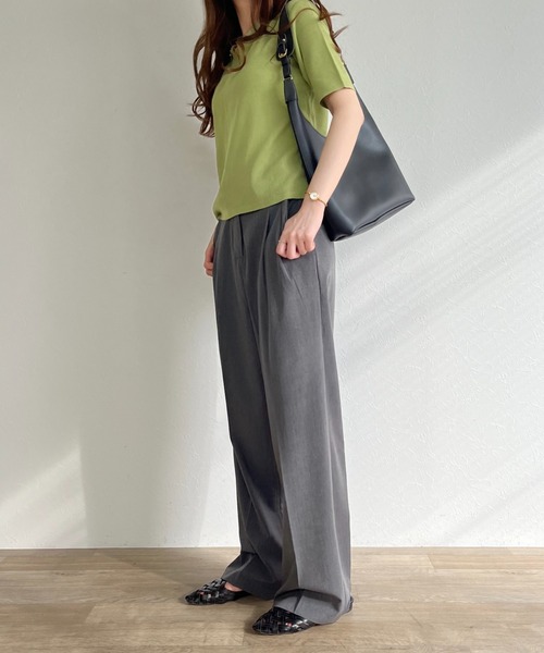 ISOOK(アイスー)の「Sheer polo knit / シアーポロニット(ポロシャツ・レディース・レッド/イエロー/グリーン・FREE)」の11枚目の写真