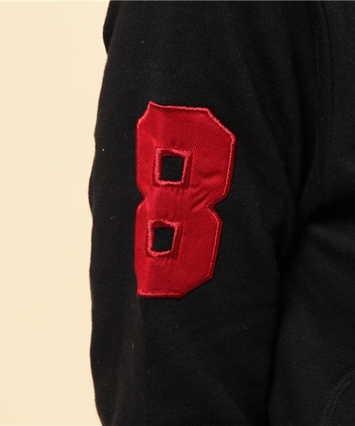 GIORDANO（ジョルダーノ）の「[GIORDANO]ライオン刺繍フルジップスウェットパーカー（パーカー・レディース・ブラック/グレー/グリーン/ブルー/ネイビー/ピンク・MEDIUM/LARGE）」の17枚目の写真