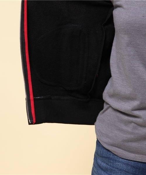 GIORDANO（ジョルダーノ）の「[GIORDANO]ライオン刺繍フルジップスウェットパーカー（パーカー・レディース・ブラック/グレー/グリーン/ブルー/ネイビー/ピンク・MEDIUM/LARGE）」の7枚目の写真