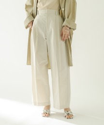 [otonamystic] タックワイドチノパンツ
