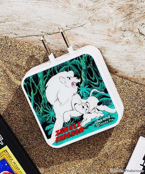 セール】【ジャングル大帝】コラボUSB2ACアダプター（スマホグッズ