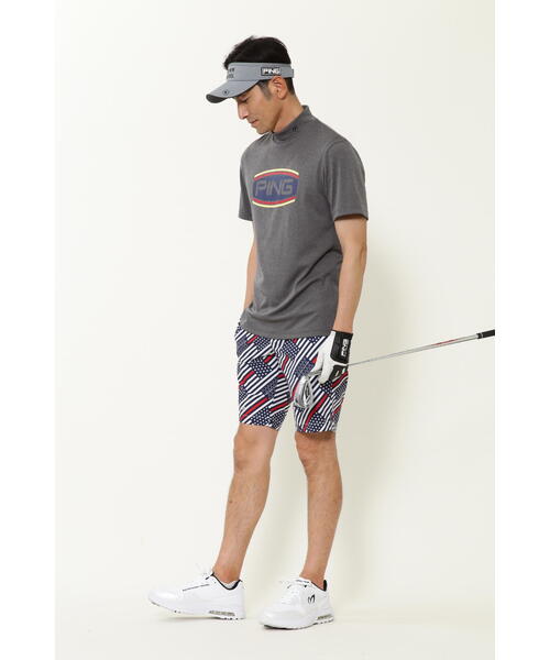 PING APPARELピン 防風撥水 ストレッチタフタ ショートパンツ 短パン PING ピン ゴルフウェア 防風撥水 ストレッチタフタ ショート