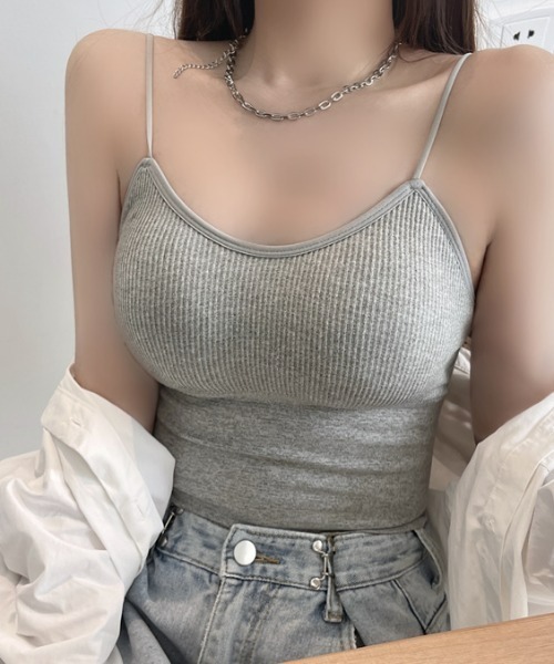 everycoco(エブリーココ)の「カップ付キャミトップス(キャミソール・レディース・ホワイト/ブラック/グレー・FREE)」の18枚目の写真