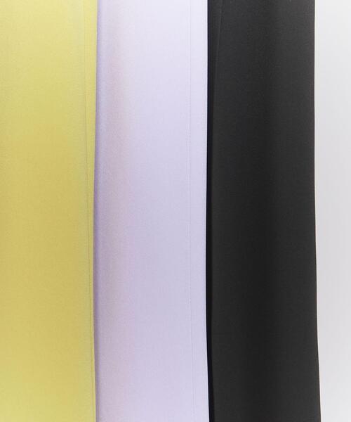 BEAUTY&YOUTH UNITED ARROWS(ビューティーアンドユースユナイテッドアローズ)の「ダブルクロスタックワイド ストレートパンツ3 -ウォッシャブル-(その他パンツ・レディース・イエロー/ブラック/ライラック・L/XS/M/S)」の4枚目の写真