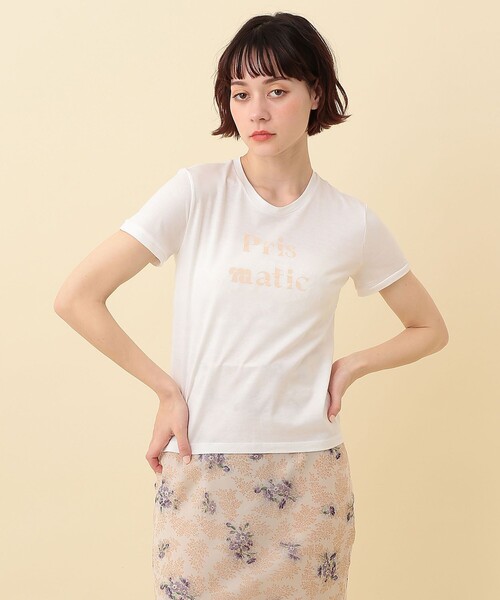 ME COUTURE（ミークチュール）の「Ｐｒｉｓｍａｔｉｃ　Ｔシャツ（Tシャツ/カットソー・レディース・オフホワイト/ミント/ピンクベージュ・FREE）」の14枚目の写真