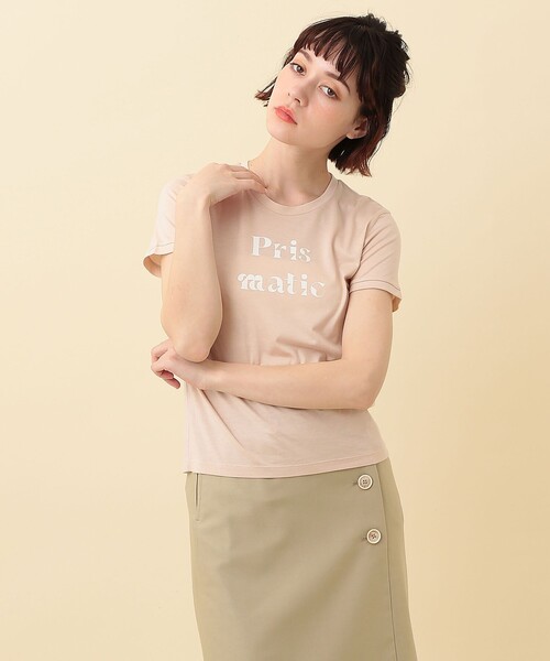 ME COUTURE（ミークチュール）の「Ｐｒｉｓｍａｔｉｃ　Ｔシャツ（Tシャツ/カットソー・レディース・オフホワイト/ミント/ピンクベージュ・FREE）」の17枚目の写真