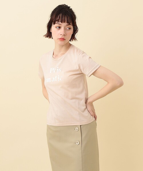 ME COUTURE（ミークチュール）の「Ｐｒｉｓｍａｔｉｃ　Ｔシャツ（Tシャツ/カットソー・レディース・オフホワイト/ミント/ピンクベージュ・FREE）」の5枚目の写真