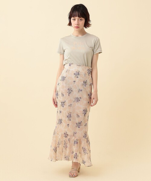 ME COUTURE（ミークチュール）の「Ｐｒｉｓｍａｔｉｃ　Ｔシャツ（Tシャツ/カットソー・レディース・オフホワイト/ミント/ピンクベージュ・FREE）」の12枚目の写真