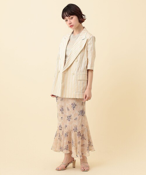 ME COUTURE（ミークチュール）の「Ｐｒｉｓｍａｔｉｃ　Ｔシャツ（Tシャツ/カットソー・レディース・オフホワイト/ミント/ピンクベージュ・FREE）」の13枚目の写真