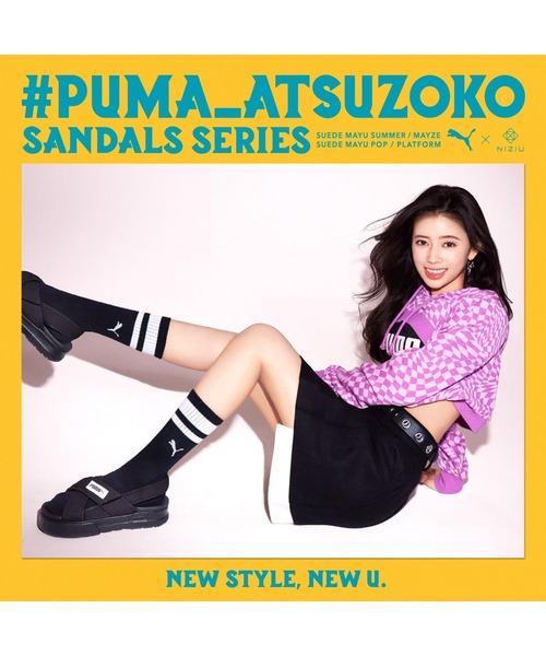 PUMA（プーマ）の「PUMA プーマ ウィメンズ メイズ サンダル（サンダル・レディース・オレンジ系その他/ブラック×ホワイト・22.0cm/23.0cm/24.0cm/25.0cm/26.0cm）」の8枚目の写真