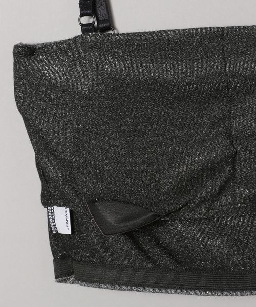 JEANASIS（ジーナシス）の「カップツキベアトップ/295912（チューブトップ・レディース・ブラック/シルバー・FREE）」の15枚目の写真