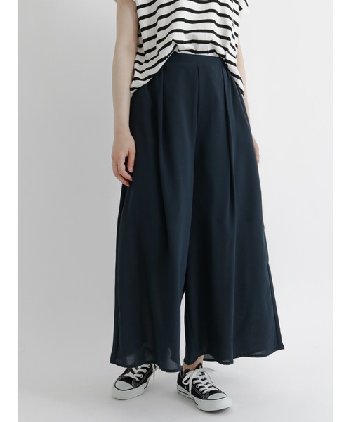 Samansa Mos2 blue（サマンサモスモスブルー）の「アソートスカーチョ（その他パンツ・レディース・ネイビー/ベージュ/モカ/ブラック・ﾌﾘ-）」の4枚目の写真