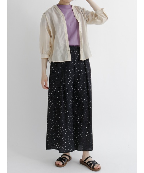 Samansa Mos2 blue（サマンサモスモスブルー）の「アソートスカーチョ（その他パンツ・レディース・ネイビー/ベージュ/モカ/ブラック・ﾌﾘ-）」の11枚目の写真