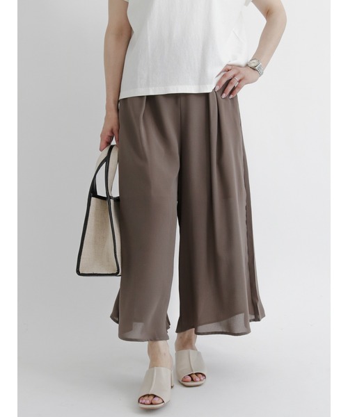 Samansa Mos2 blue（サマンサモスモスブルー）の「アソートスカーチョ（その他パンツ・レディース・ネイビー/ベージュ/モカ/ブラック・ﾌﾘ-）」の19枚目の写真