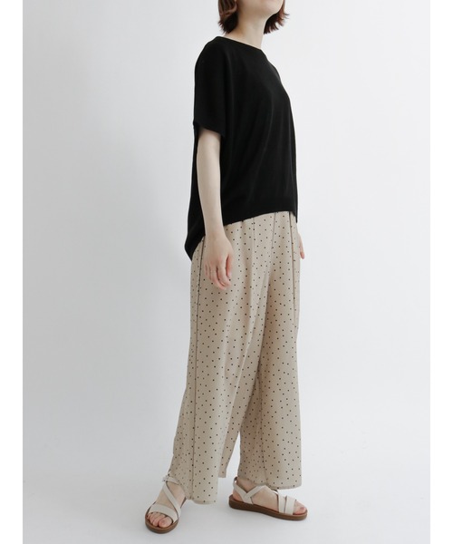 Samansa Mos2 blue（サマンサモスモスブルー）の「アソートスカーチョ（その他パンツ・レディース・ネイビー/ベージュ/モカ/ブラック・ﾌﾘ-）」の12枚目の写真