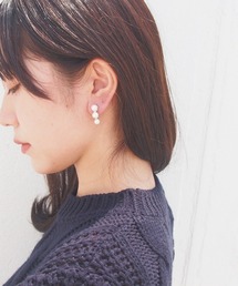 【日本製】ボリュームパールイヤリング