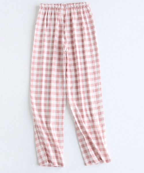 DAY CLOSET(デイ クローゼット)の「レディース ギンガムチェックリラックスルームパンツ(その他パンツ・レディース・ネイビー/グレー/ピンク・M/L/XL)」の1枚目の写真