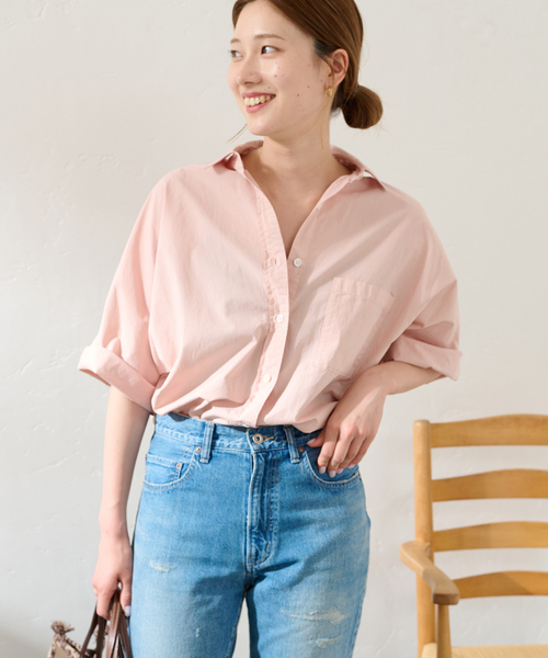 ブラミンク コットンシルク ドルマンスリーブ ブラウス 滝沢眞規子着用☆極美品 ブラミンク コットンシルク ドルマン