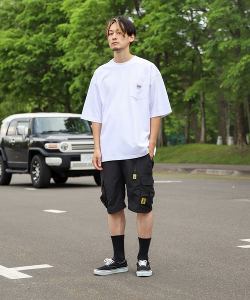 COBMASTER（コブマスター）の「【別注】【COBMASTER】撥水加工 接触冷感 水陸両用 ナイロンアクティブ カーゴイージーショートパンツ（カーゴパンツ・メンズ・ブラック/ダークグリーン/ベージュ/パープル/オリーブ/イエロー/オレンジ/ブルー/チャコール・MEDIUM/LARGE/X-LARGE）」の10枚目の写真